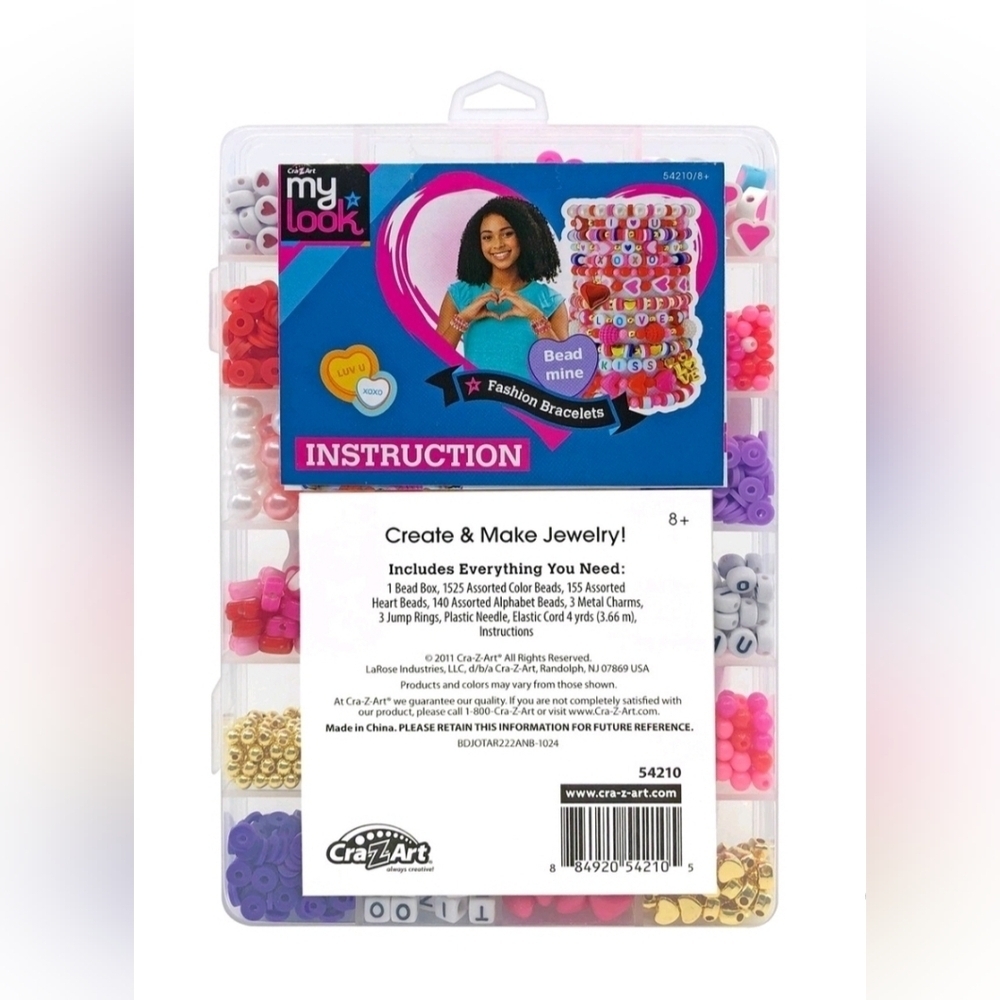 NWT CraZArt Bead Mine Fashion Bracelets Jewelry Kits, Valentine's Day, Easter - Picture 4 of 6